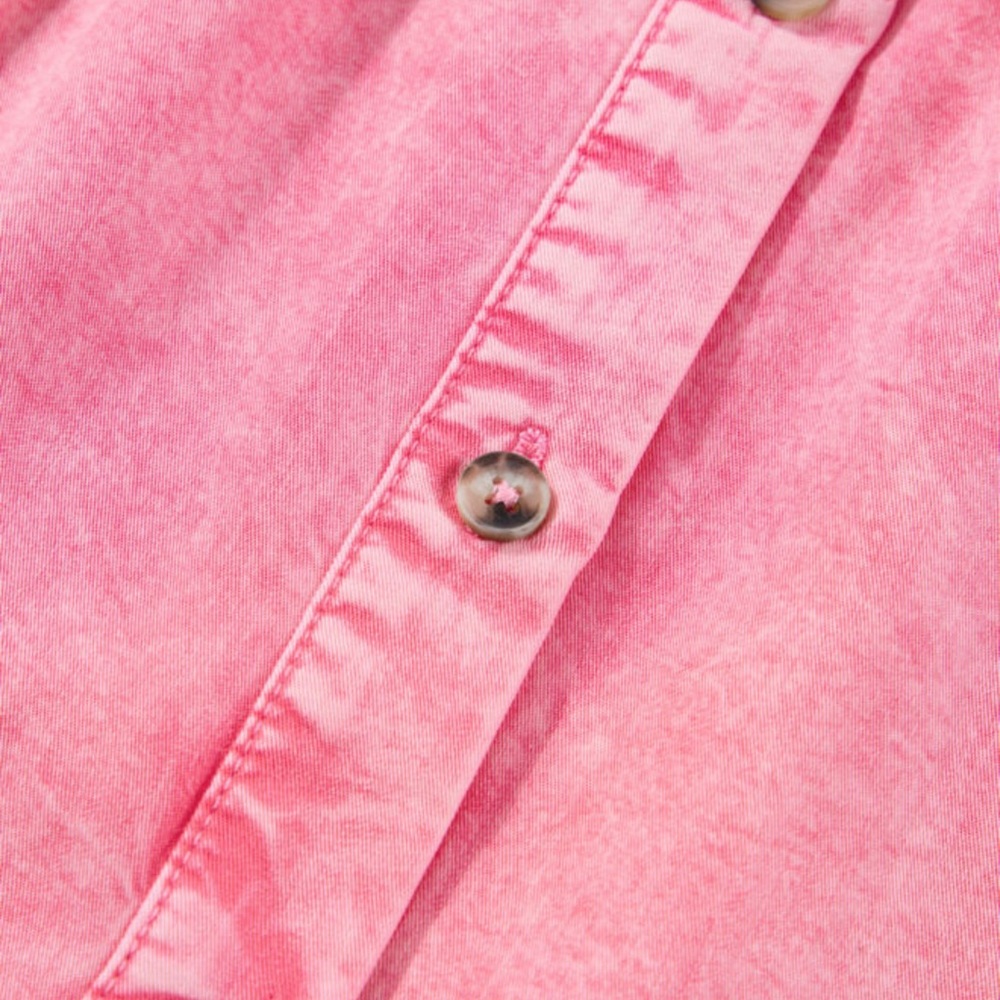 Raven - Pink Button-Down Ruffle Dress - Picture 2 of 4